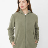 Polar Casual Mujer W Full Zip Polar Fleece Gris Cat