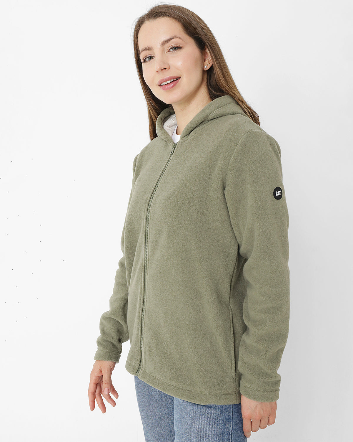 Polar Casual Mujer W Full Zip Polar Fleece Gris Cat