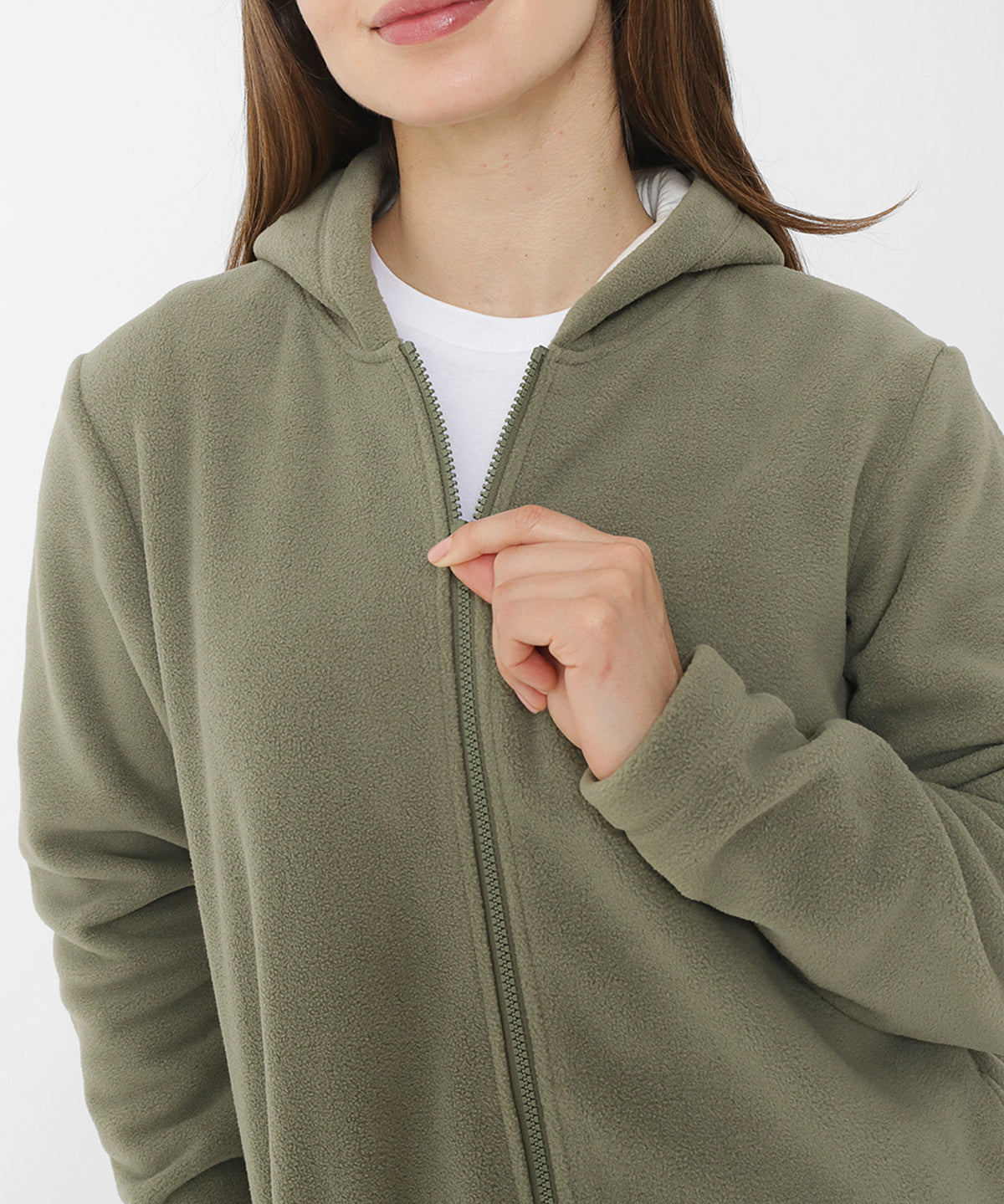 Polar Casual Mujer W Full Zip Polar Fleece Gris Cat
