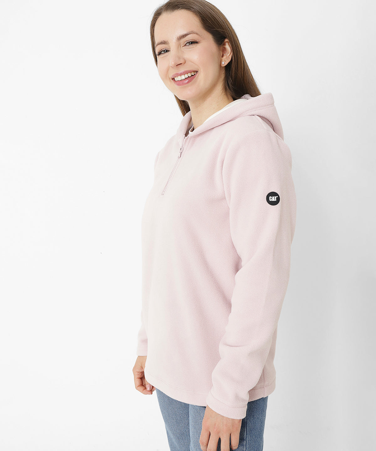 Polar Casual Mujer W Quarter Zip Polar Fleece Morado Cat