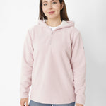 Polar Casual Mujer W Quarter Zip Polar Fleece Morado Cat