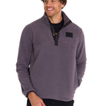 Polar Manga Larga Hombre Fleece Half Snap Gris Oscuro Cat