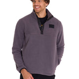 Polar Manga Larga Hombre Fleece Half Snap Gris Oscuro Cat