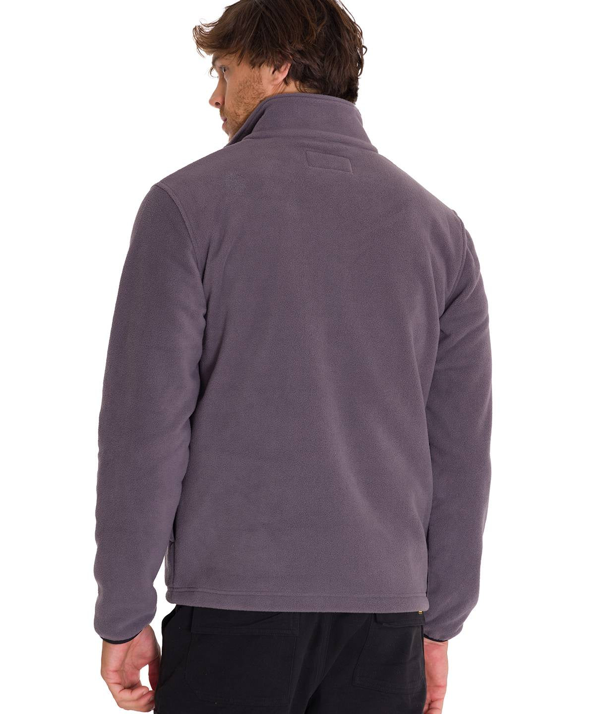 Polar Manga Larga Hombre Fleece Half Snap Gris Oscuro Cat