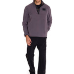 Polar Manga Larga Hombre Fleece Half Snap Gris Oscuro Cat