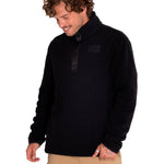 Polar Casual Hombre Polar Fleece Half Snap Jacket Negro Cat