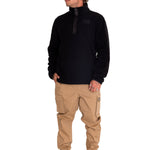 Polar Casual Hombre Polar Fleece Half Snap Jacket Negro Cat