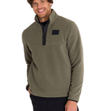 Polar Manga Larga Hombre Fleece Half Snap Oliva Cat