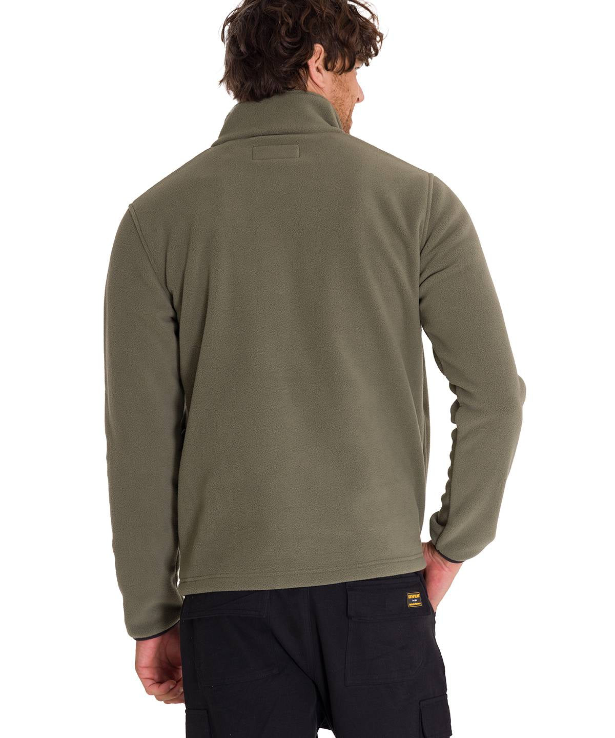 Polar Manga Larga Hombre Fleece Half Snap Oliva Cat