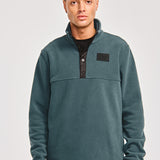 Polar Casual Hombre POLAR FLEECE HALF SNAP JACKET Azul CAT