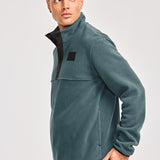 Polar Casual Hombre POLAR FLEECE HALF SNAP JACKET Azul CAT