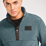 Polar Casual Hombre POLAR FLEECE HALF SNAP JACKET Azul CAT