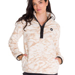 Polar Manga Larga Mujer W Polar Fleece Half Snap Po Beige Cat