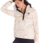 Polar Manga Larga Mujer W Polar Fleece Half Snap Po Beige Cat