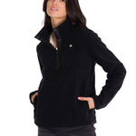 Polar Manga Larga Mujer W Polar Fleece Half Snap Po Negro Cat