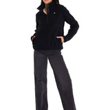 Polar Manga Larga Mujer W Polar Fleece Half Snap Po Negro Cat
