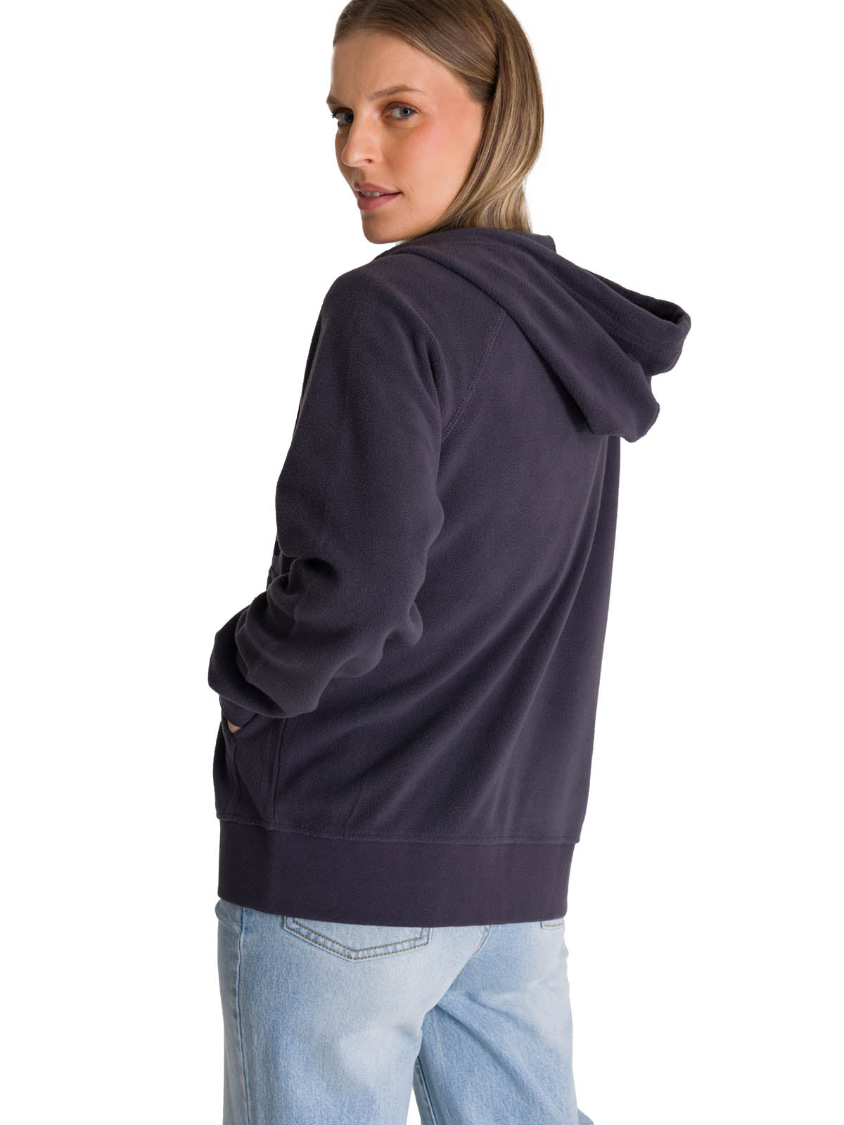 Polerón Unisex Microfleece Full Zip Gris CAT
