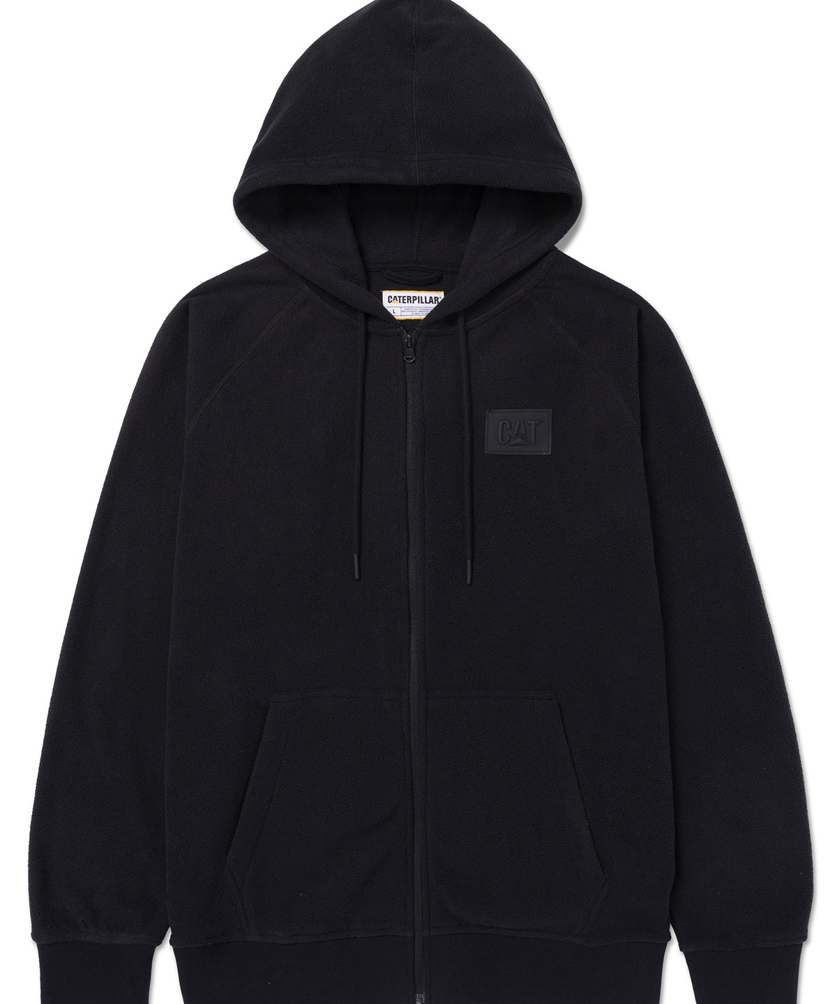 Polar Hombre Microfleece Full Zip Negro Abstracto Splatter Paint Aop2 CAT