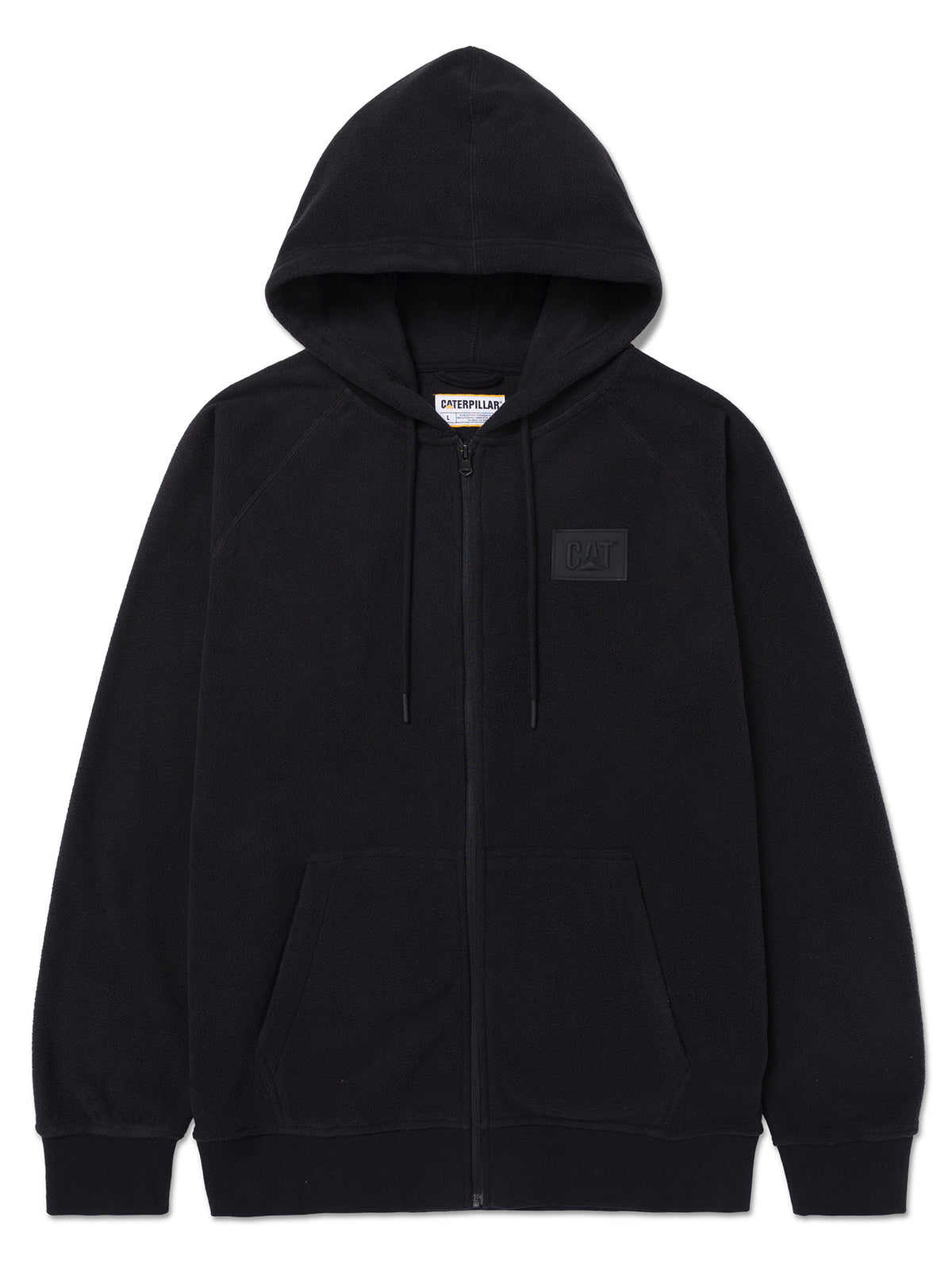 Polar Hombre Microfleece Full Zip Negro Abstracto Splatter Paint Aop2 CAT