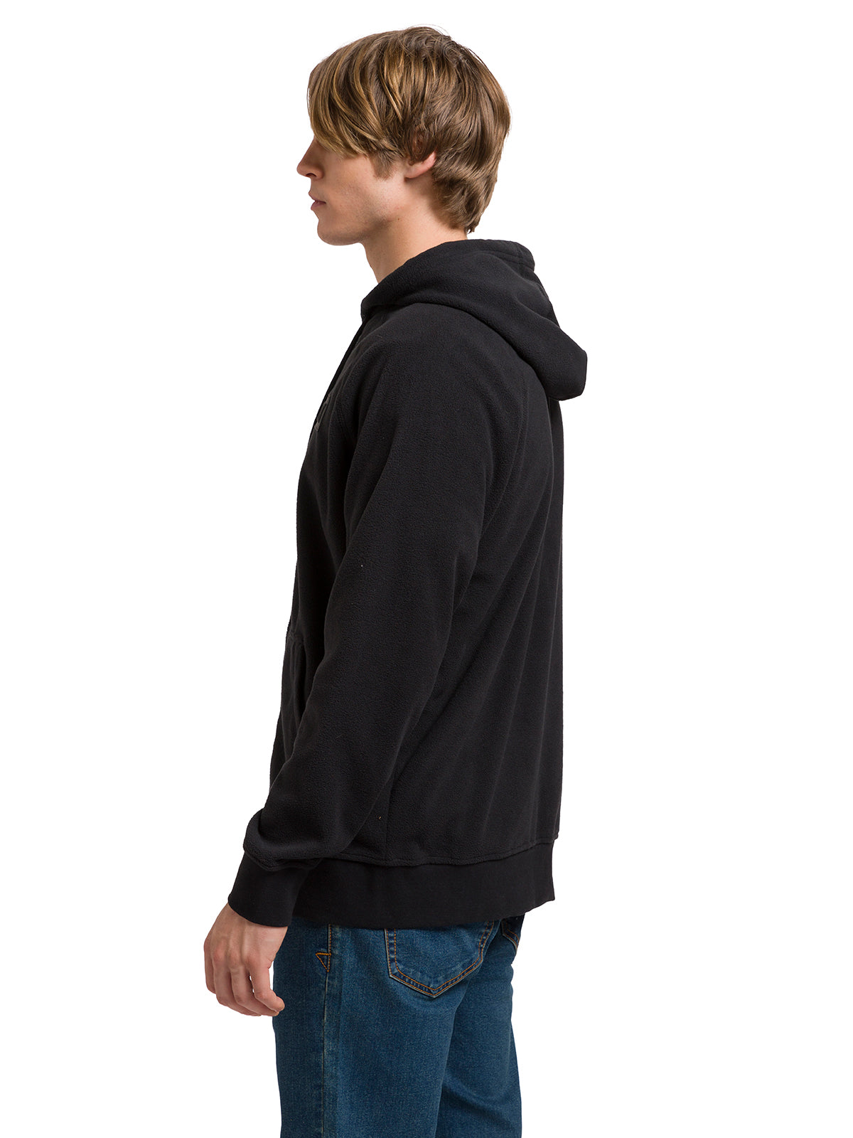 Polar Hombre Microfleece Full Zip Negro Abstracto Splatter Paint Aop2 CAT