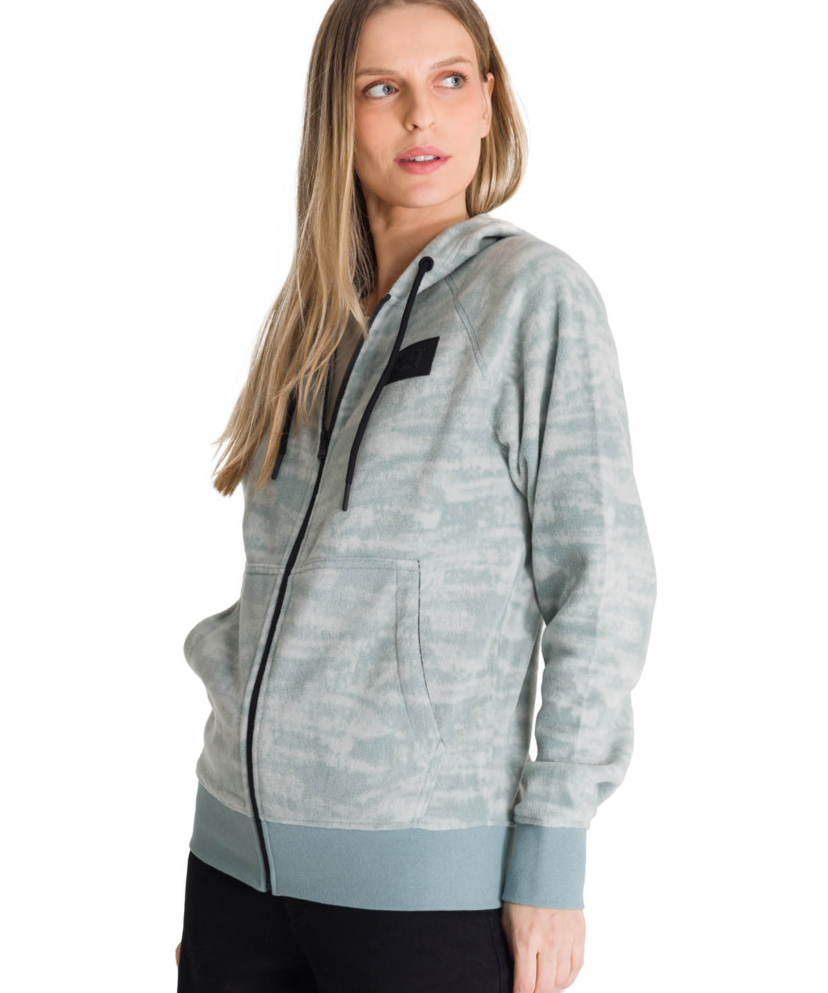 Polerón Unisex Microfleece Full Zip Azul CAT