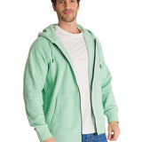 Polerón Unisex Microfleece Full Zip Verde CAT