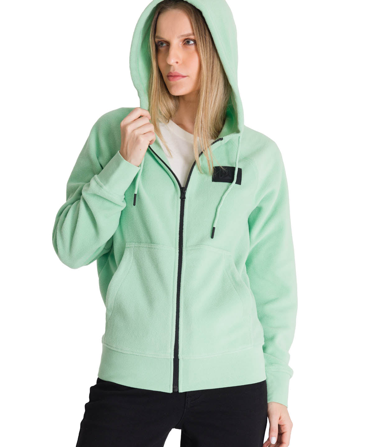 Polerón Unisex Microfleece Full Zip Verde CAT
