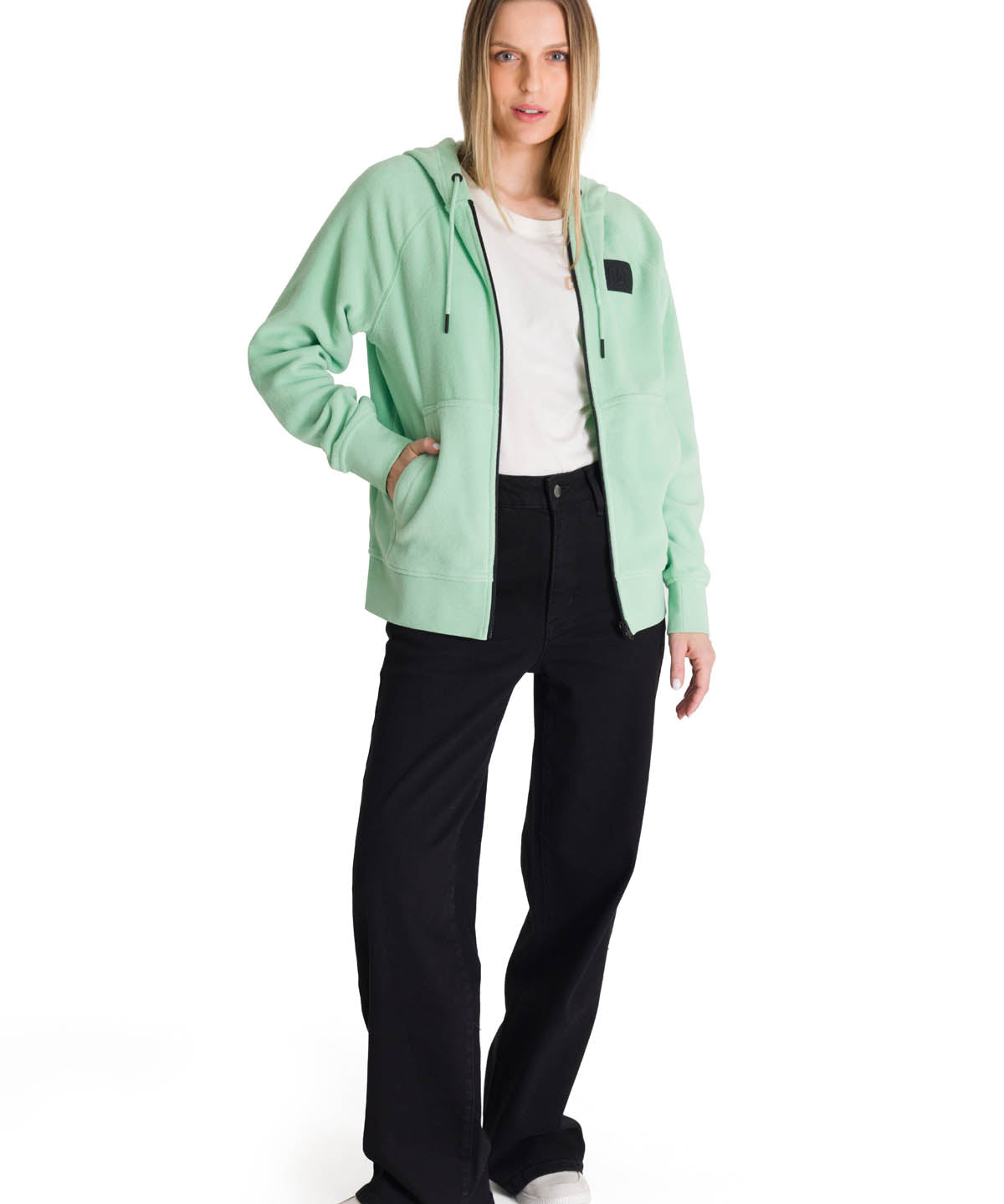 Polerón Unisex Microfleece Full Zip Verde CAT