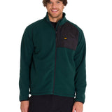 Polar Manga Larga Hombre Fleece Full Zip Verde Petróleo Cat