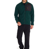 Polar Manga Larga Hombre Fleece Full Zip Verde Petróleo Cat