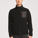 Polar Casual Hombre POLAR FLEECE UTILITY FULL ZIP JACKET Negro CAT