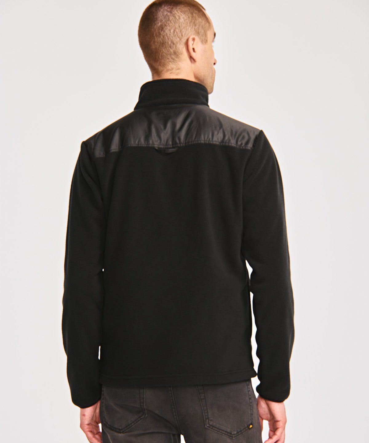 Polar Casual Hombre POLAR FLEECE UTILITY FULL ZIP JACKET Negro CAT