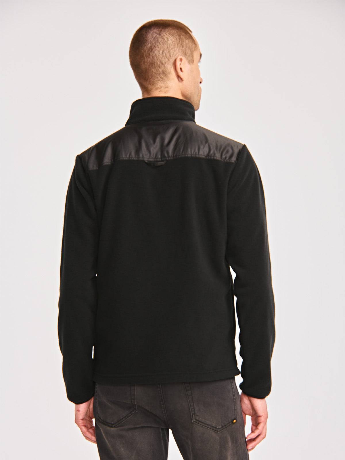 Polar Casual Hombre POLAR FLEECE UTILITY FULL ZIP JACKET Negro CAT