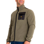 Polar Manga Larga Hombre Fleece Utility Full Zip Oliva Cat