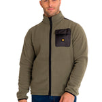 Polar Manga Larga Hombre Fleece Utility Full Zip Oliva Cat