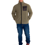 Polar Manga Larga Hombre Fleece Utility Full Zip Oliva Cat