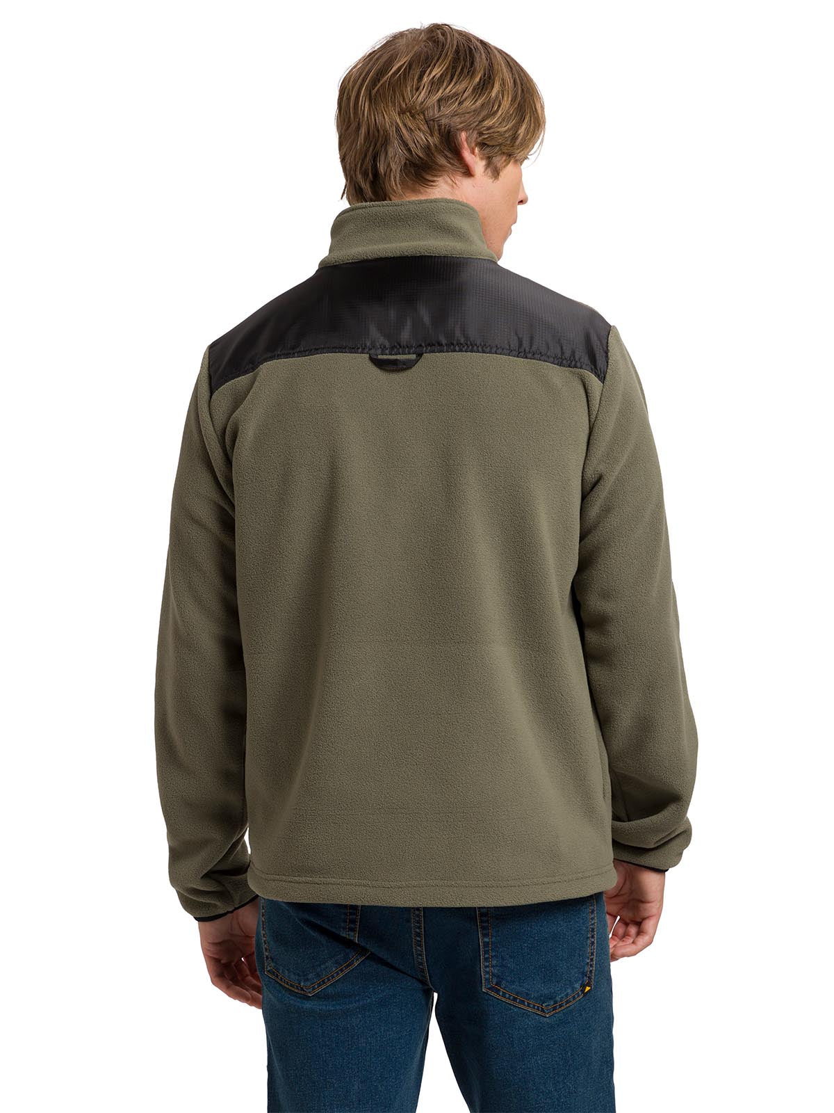 Polar Manga Larga Hombre Fleece Utility Full Zip Oliva Cat