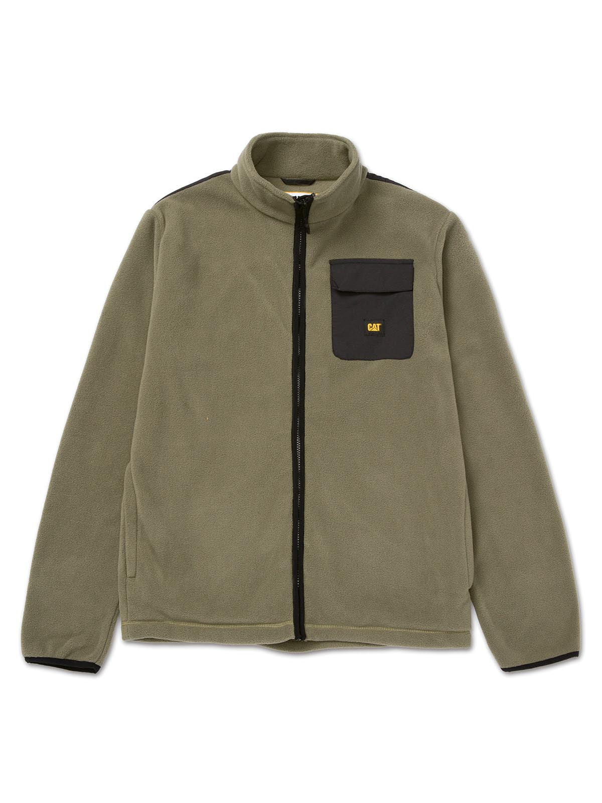 Polar Manga Larga Hombre Fleece Utility Full Zip Oliva Cat