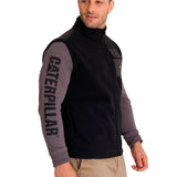 Polar Sin Mangas Hombre Polar Fleece Utility Full Zip Vest Negro Cat