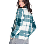 Chaqueta Manga Larga Mujer W Microfleece Shirt Verde Petróleo Cat