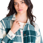 Chaqueta Manga Larga Mujer W Microfleece Shirt Verde Petróleo Cat