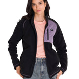 Polar Manga Larga Mujer W Fleece Utility Full Zip Lila Cat