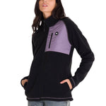 Polar Manga Larga Mujer W Fleece Utility Full Zip Lila Cat