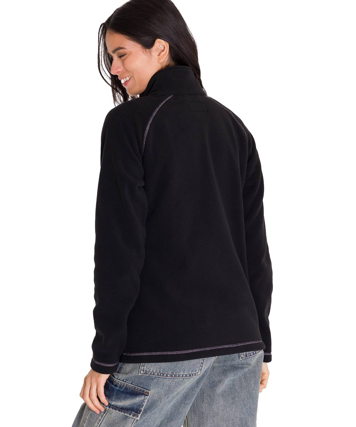 Polar Manga Larga Mujer W Fleece Utility Full Zip Lila Cat