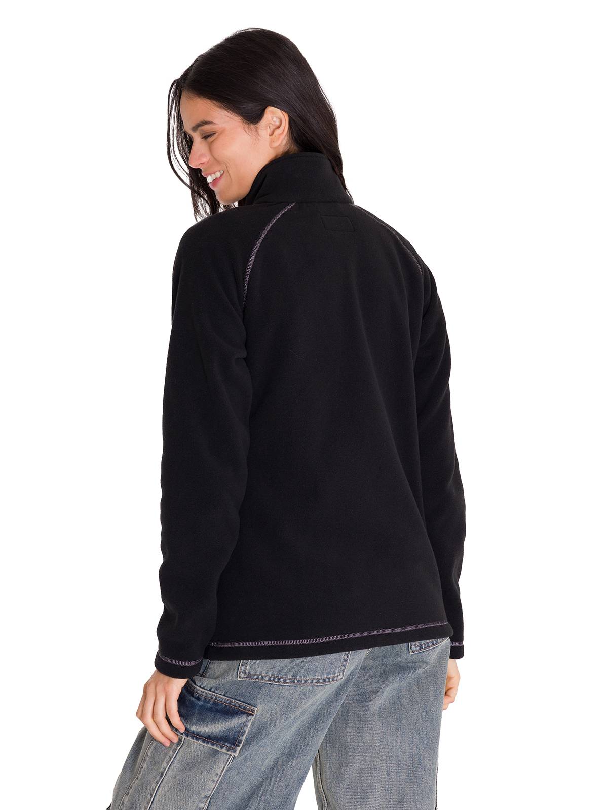 Polar Manga Larga Mujer W Fleece Utility Full Zip Lila Cat