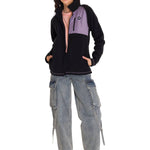 Polar Manga Larga Mujer W Fleece Utility Full Zip Lila Cat