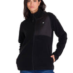 Polar Manga Larga Mujer W Fleece Utility Full Zip Negro Cat