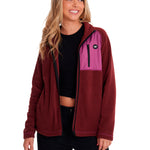 Polar Casual Mujer W POLAR FLEECE UTILITY FULL ZIP JACKET Rojo CAT