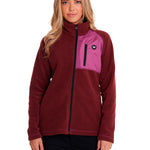 Polar Casual Mujer W POLAR FLEECE UTILITY FULL ZIP JACKET Rojo CAT