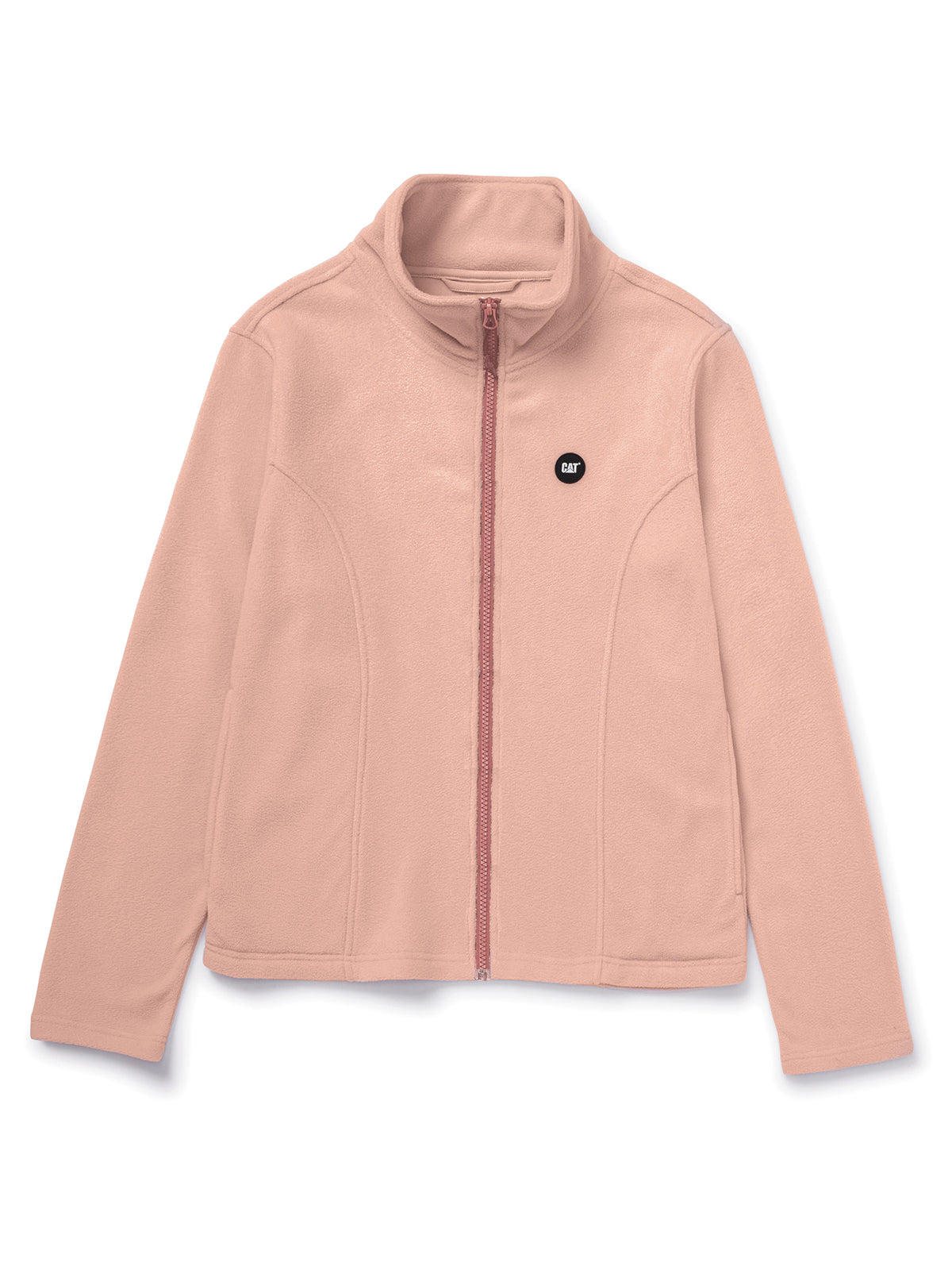 Polar Mujer Microfleece Full Zip Rosa Abstracto CAT